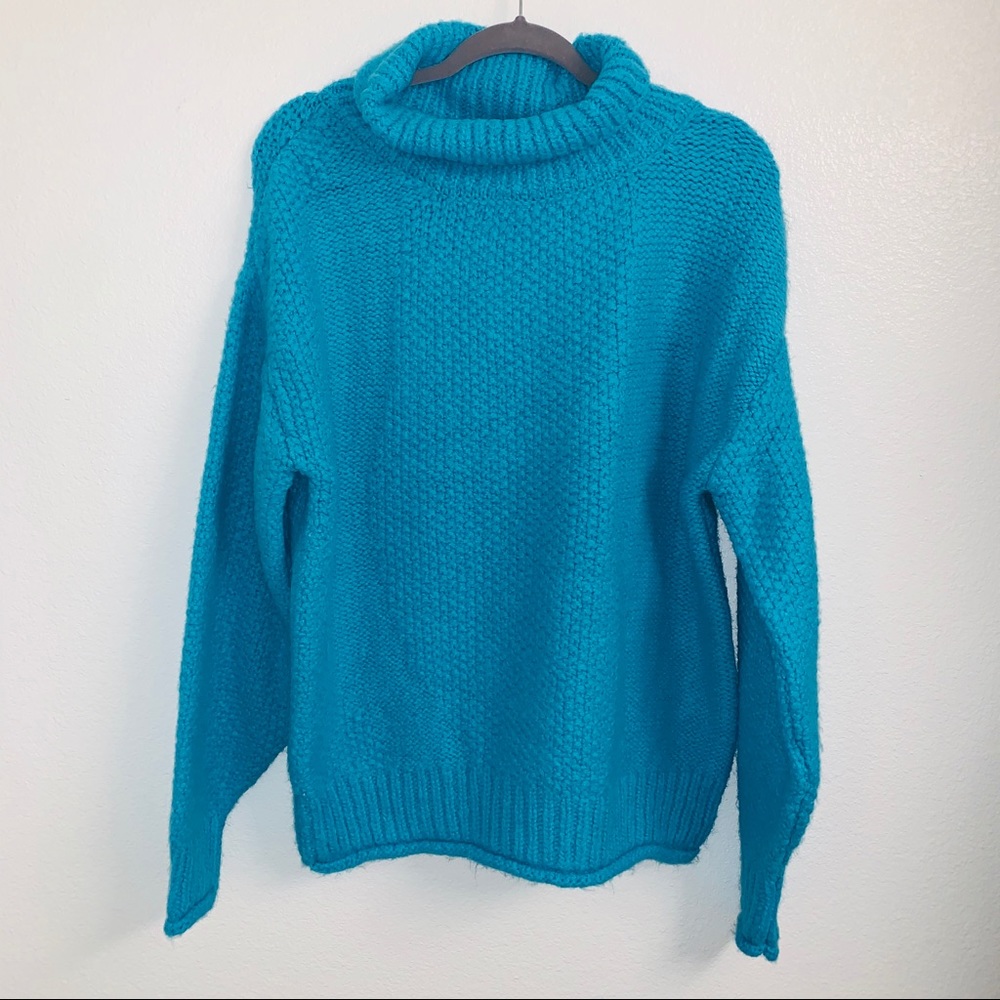 LAST M! NWT TopShop Mixed Stitch Roll Neck Sweater - Picture 4 of 10